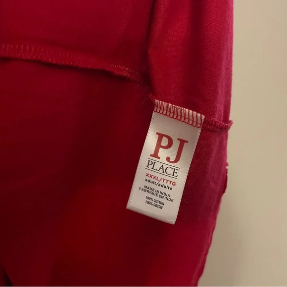 PJ Place Christmas top unisex red holiday party pajamas casual fun - Picture 5 of 5